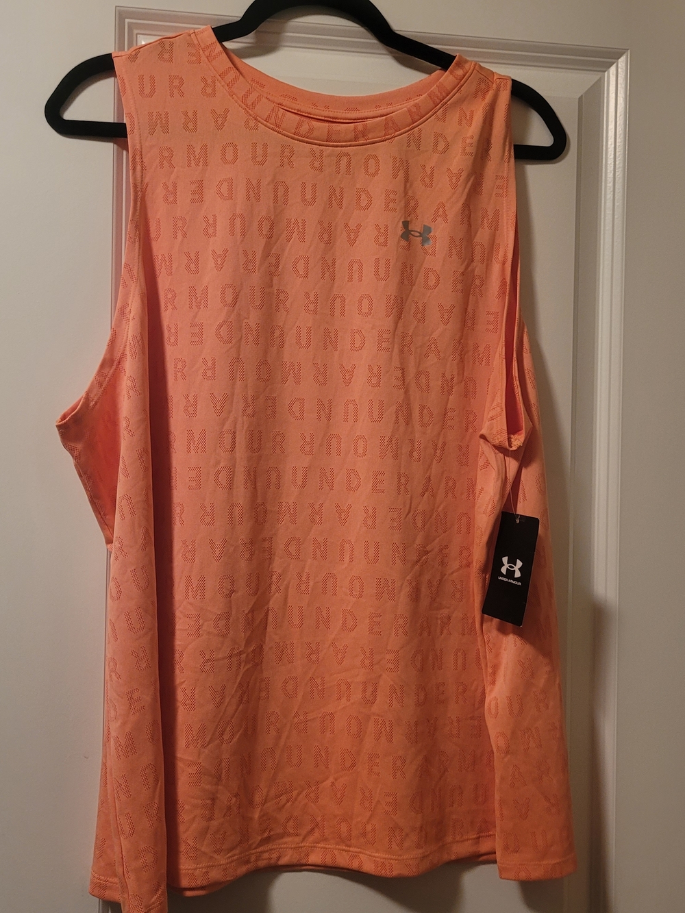 NWT Women’s Orange Under Armour Velocity Jacquard Size 1X Moisture Control